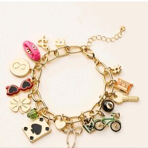 Mixed Novelty Chunky Charm Bracelet - kate spade new york x Target Gold